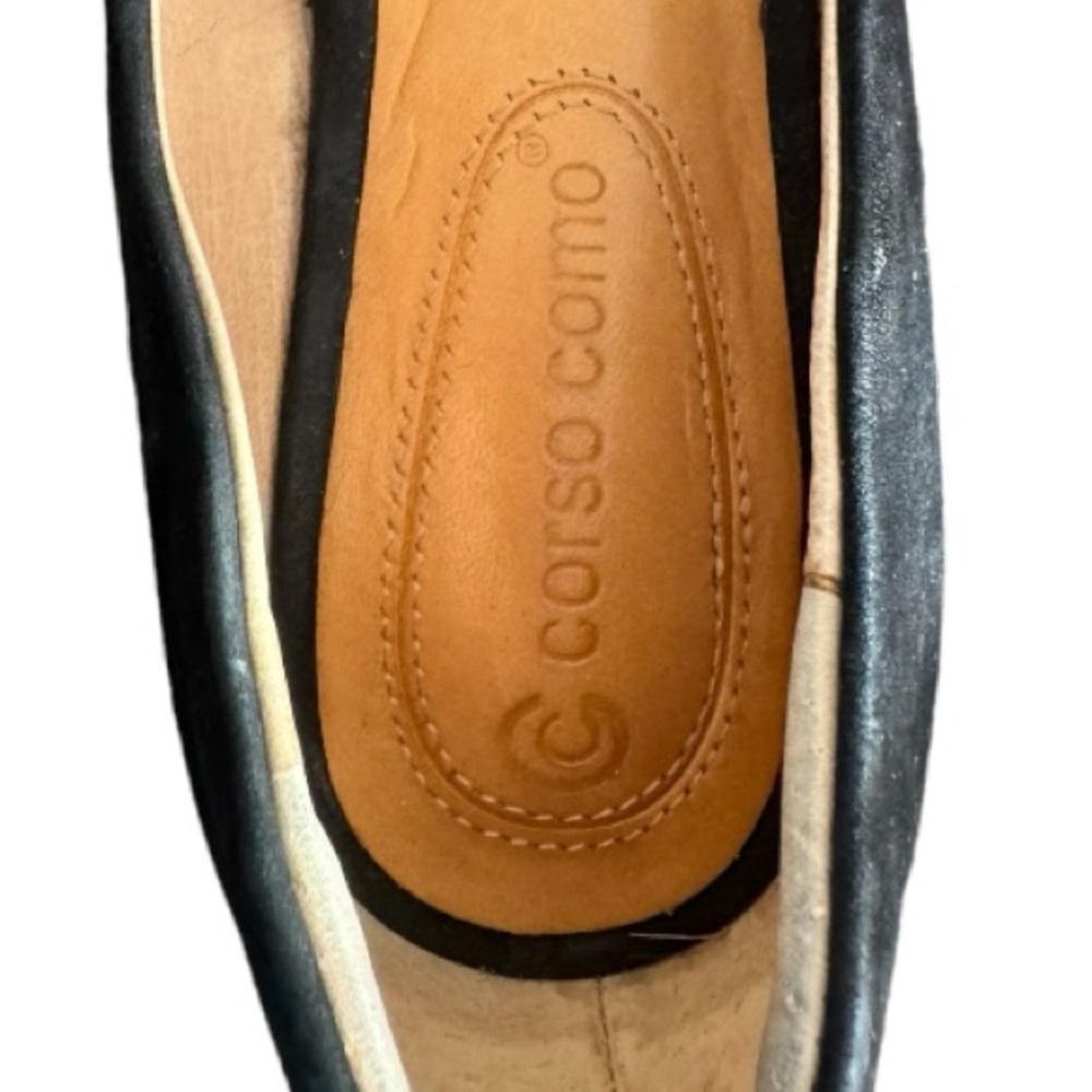 Corso Como Jullia Black Suede Pointed Toe Ballet Flats, Size 5.5 - Picture 3 of 7